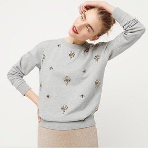 J. Crew Embellished Chandelier Sweatshirt S